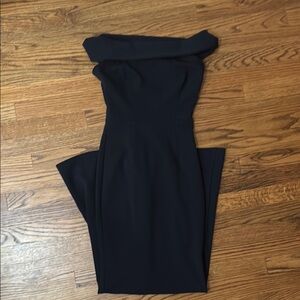 Katie May Elegant Navy Blue Off-Shoulder Dress